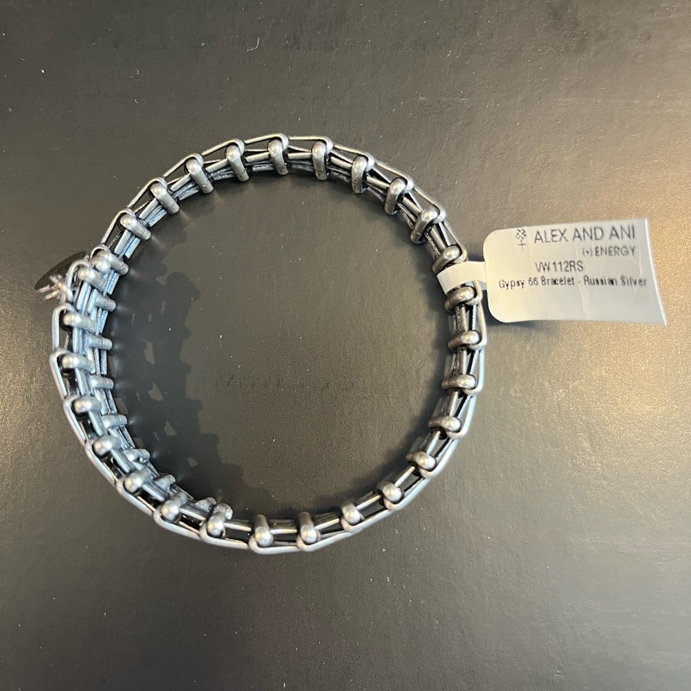 Alex & Ani Silver Gypsy 66 Wrap Bracelet - Picture 8 of 8